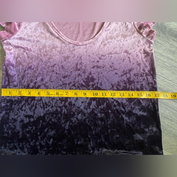 American eagle crushed velvet ombre top size M - Picture 8 of 9